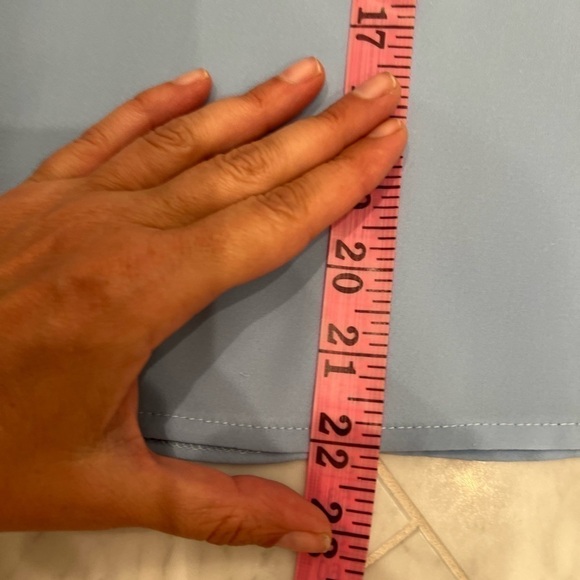 Francesca’s collection punch pretty baby blue balloon sleeve w/ cutouts top Med - Picture 6 of 10